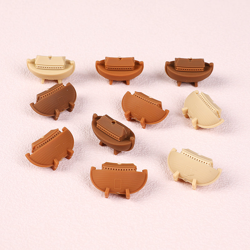 Silicone 3D Focal Beads Jesus Noah Ark Raised Ark Shape 4
