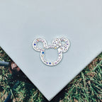 Cute Hollow Rhinestone Mickey Head Alloy Bead Frames 10pcs 5