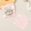 Daisy Pattern Top Seal Zip Lock Bags PE Plastic 14.5cm 50pcs 3