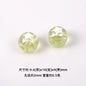 Star Pattern 10mm Acrylic Round Beads Shiny Surface 20pcs 7