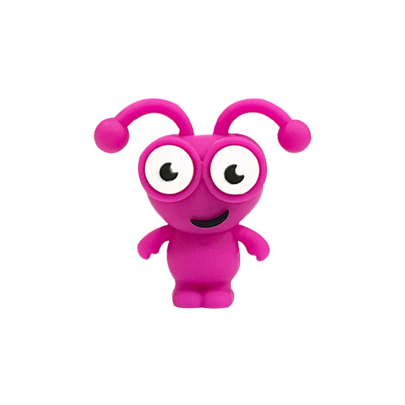 20Pcs 3D Cartoon Little Ant Silicone Focal Beads Assorted Colors 9