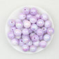 Marbled Pattern Acrylic Round Beads 16mm 50pcs 4