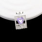 Fancy Alloy Perfume Bottle Charm Beads with Heart and Rhinestones 2pcs 19