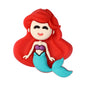 Silicone 3D Focal Beads Princess Smiling Face Colorful Design 14