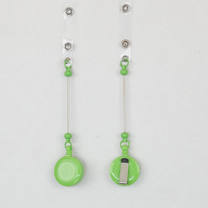 Beadable Badge Reels Retractable ID Keychain Clip