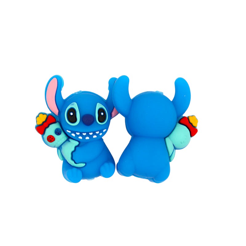Silicone 3D Focal Beads Disney Stitch Holding Ghost 20pcs