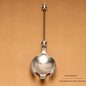 Beadable Salad Spoon Stainless Steel Zinc Alloy Bead Handle 11