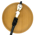 Silicone 3D Focal Beads Smile Tooth Playful Face Cheeks 2