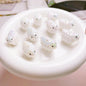 Glossy Dog Sheep Acrylic Beads 25mm Pastel Colors 2pcs 11
