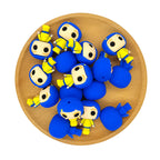 Silicone 3D Focal Beads Coraline With Butterfly Hair Clip 1pcs 2