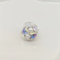 Embellished Bubblegum Beads 16mm Faceted Mini Pearl Paved 4pcs 6