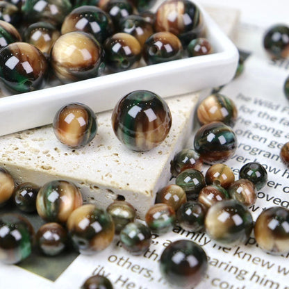 Monet Style Round Resin Beads 10mm with 2.1mm Hole 100pcs 17