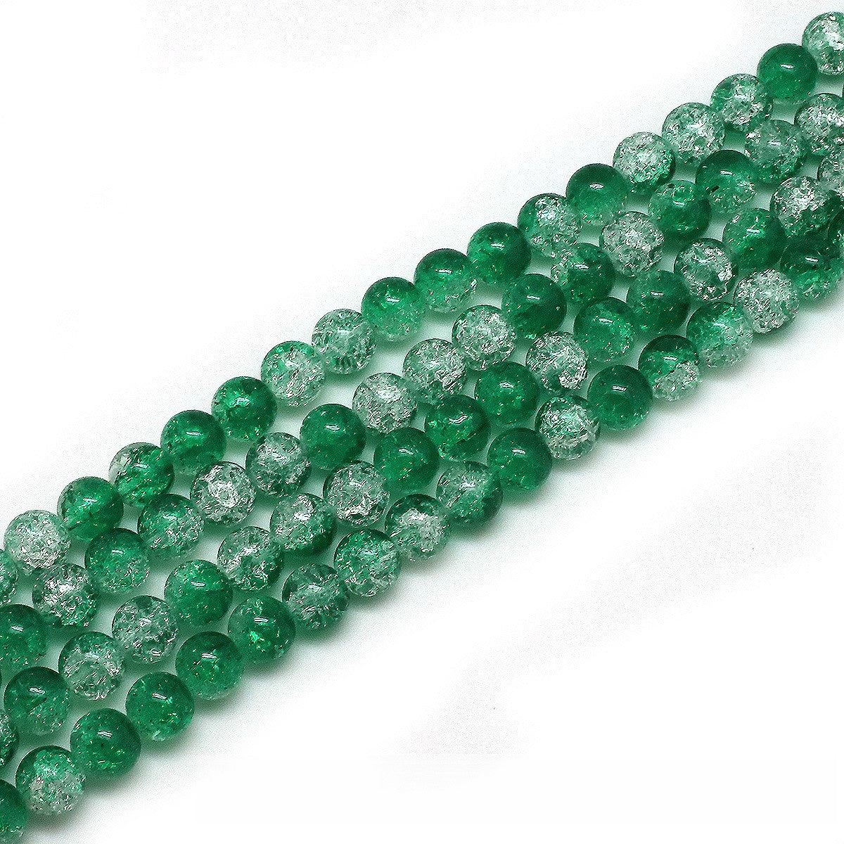 Crackle Round Glass Beads 8mm Colorful Mixed Colors 50pcs 5