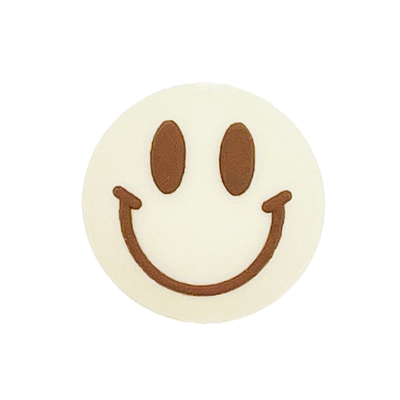 Silicone Focal Beads Smiling Face Bold Eyes Wide Smile 20pcs 4
