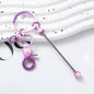 Beadable Gradient Color DIY Metal Keychain