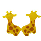 Silicone 3D Focal Beads Giraffe Safari Spots Front Facing