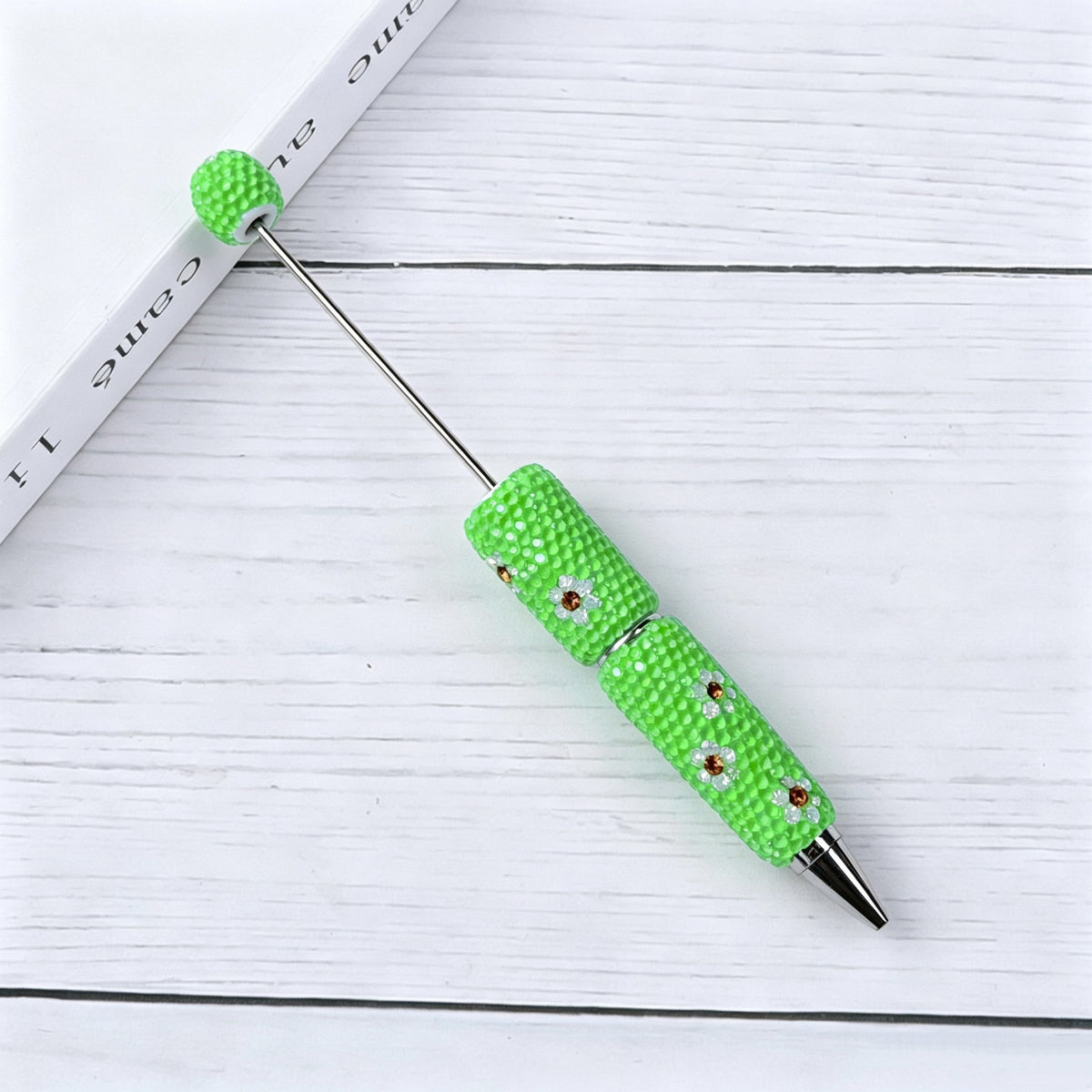 Candy Color Daisy Crystal Beadable Pen  12