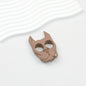 Self Defense Finger Lock Ring Dog Head Keychain Plastic 9x6cm