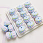 Painted Cake Acrylic Beads 14x20mm Colorful Dripping Icing 10pcs 11