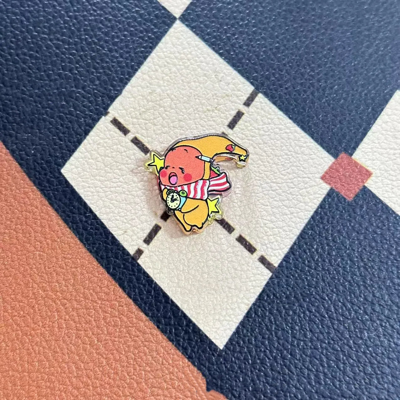 Double Sided Embossed Enamel Acrylic Beads 30mm Whimsical Characters 10pcs 6