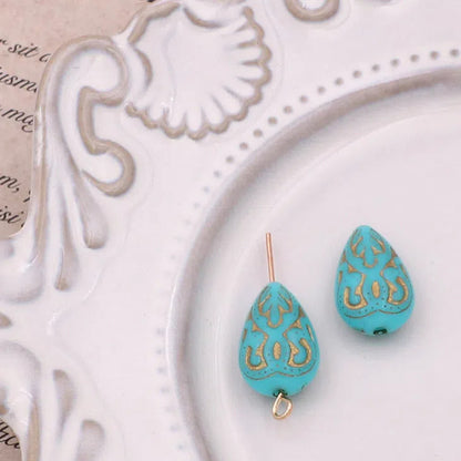 Gilded Beauty Avatar Acrylic Beads 18mm Artistic Vintage 30pcs 5