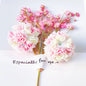 Flower Clay Beads 22mm Multicolor Peony Balls Polymer 10Pcs 11