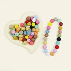 15mm Irregular Silicone Beads Multi Color Solid 50pcs 3
