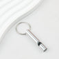 Outdoor Survival Whistle Keychain Aluminum Alloy Lightweight Durable