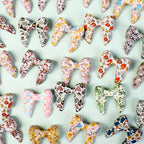 10pcs 3D Bow Printed Silicone Focal Beads