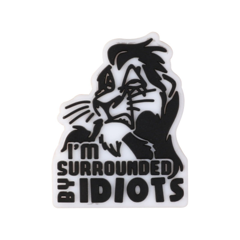Silicone Focal Beads Lion King Expressions Quotes 20pcs 12