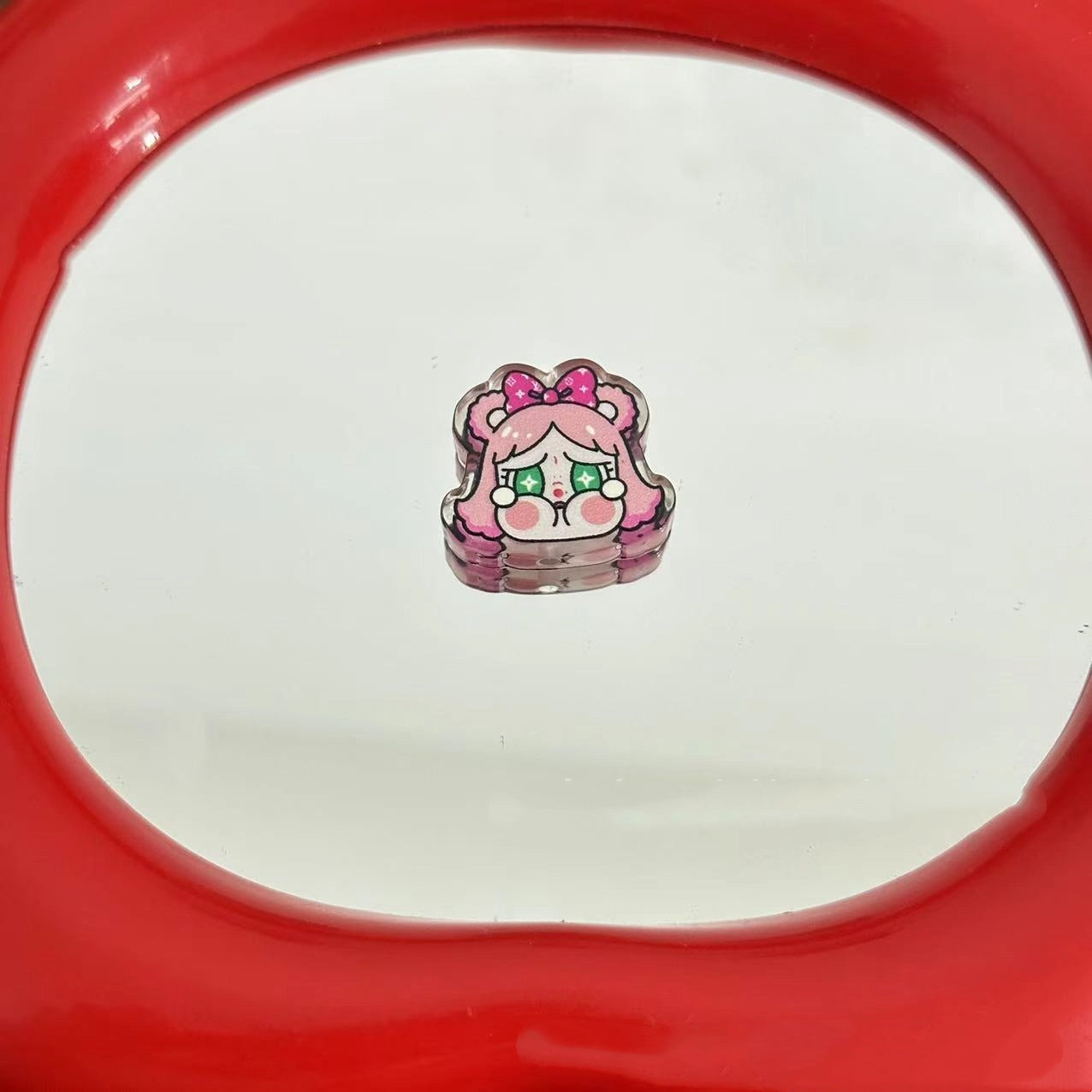 Adorable Crybabe Acrylic Beads 25mm Enamel Painted 10pcs 3