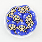  Super Mario Face Silicone Focal Beads 20Pcs 3