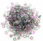 Pentagonal Star Glass Beads 8mm Transparent Pastel Colors 30pcs 32