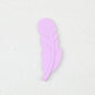 Colorful Feather Shaped Silicone Beads 20pcs - Lavender