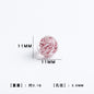 11mm Spiral Pattern Glass Round Beads 10pcs 11
