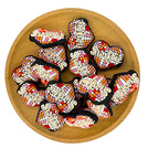 Silicone Focal Beads Love Heart Mosaic with Swiftie Text 1pcs 2