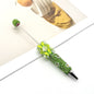 Beadable Pen with Butterfly and Rose Pearls Decorative Handle  13