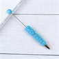 Beadable Plastic Pen with Colorful Heart and Rhinestone Design 11