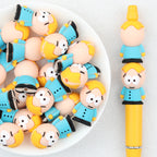 3D South Park Cartoon Character Silicone Focal Beads 20Pcs 