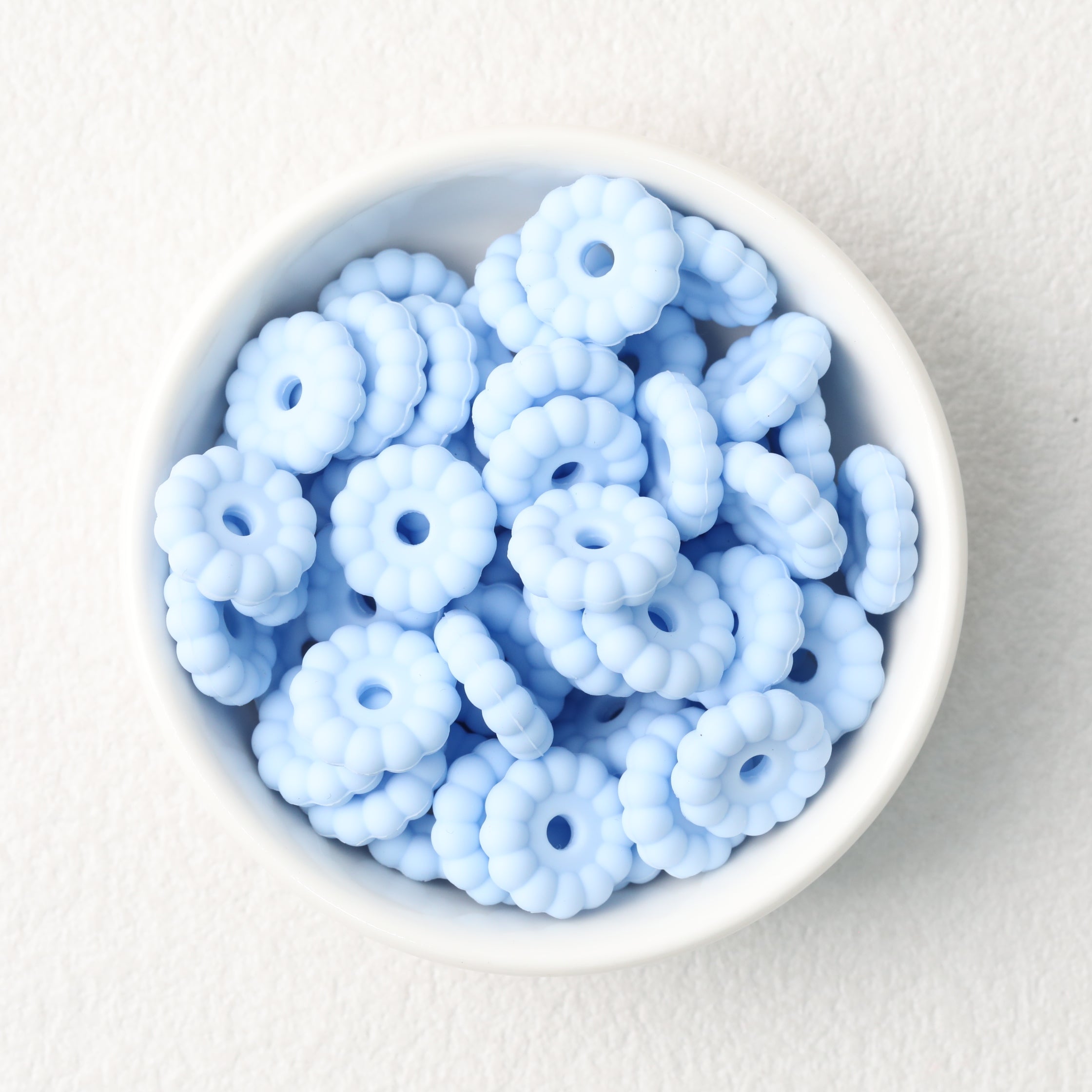 50pcs 12mm 15mm Disc Silicone Beads Solid Colors Smooth Matte