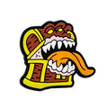 Silicone Focal Beads Monster Croc Fiery Crocodile Head Tongue Design 20pcs