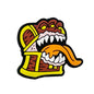 Silicone Focal Beads Monster Croc Fiery Crocodile Head Tongue Design 20pcs