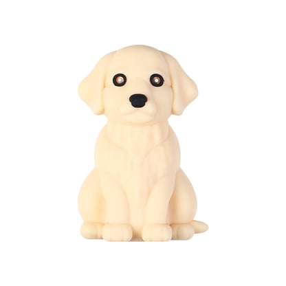 Silicone 3D Focal Beads Puppy Sitting Pose Smiling Face 20pcs 14
