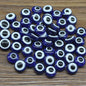Flat Evil Eye Resin Beads 6-10mm Glossy Colorful 500pcs 18