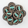  Mothe Day Round Leopard Print Silicone Focal Beads 20Pcs 3
