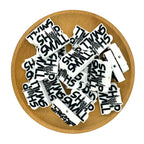 Silicone Focal Beads Skeleton Hand Rock On with Shop Small Text 2