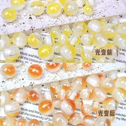 Iridescent Cat Eye Round Resin Beads 10 12 16mm 50pcs 8