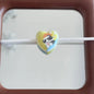 Cartoon Zoo Series Heart Acrylic Beads 25mm Pastel Colors 10pcs 9