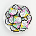  Color Letter Silicone Focal Beads 20Pcs 2