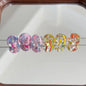Clear Round Acrylic Beads 12mm Swirl Line Enamel 30pcs